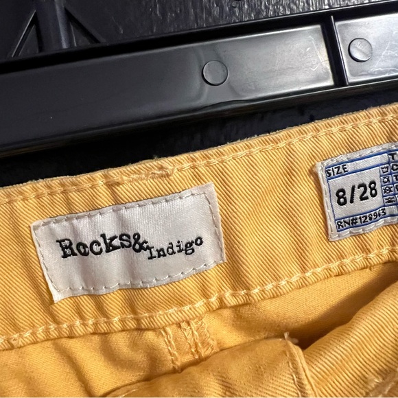 Rocks&Indigo Bright Yellow High-Waist Wide Leg Pants - Picture 5 of 5